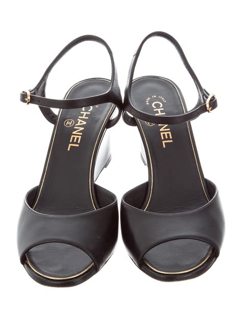 chanel ortho wedges|chanel sandals uk.